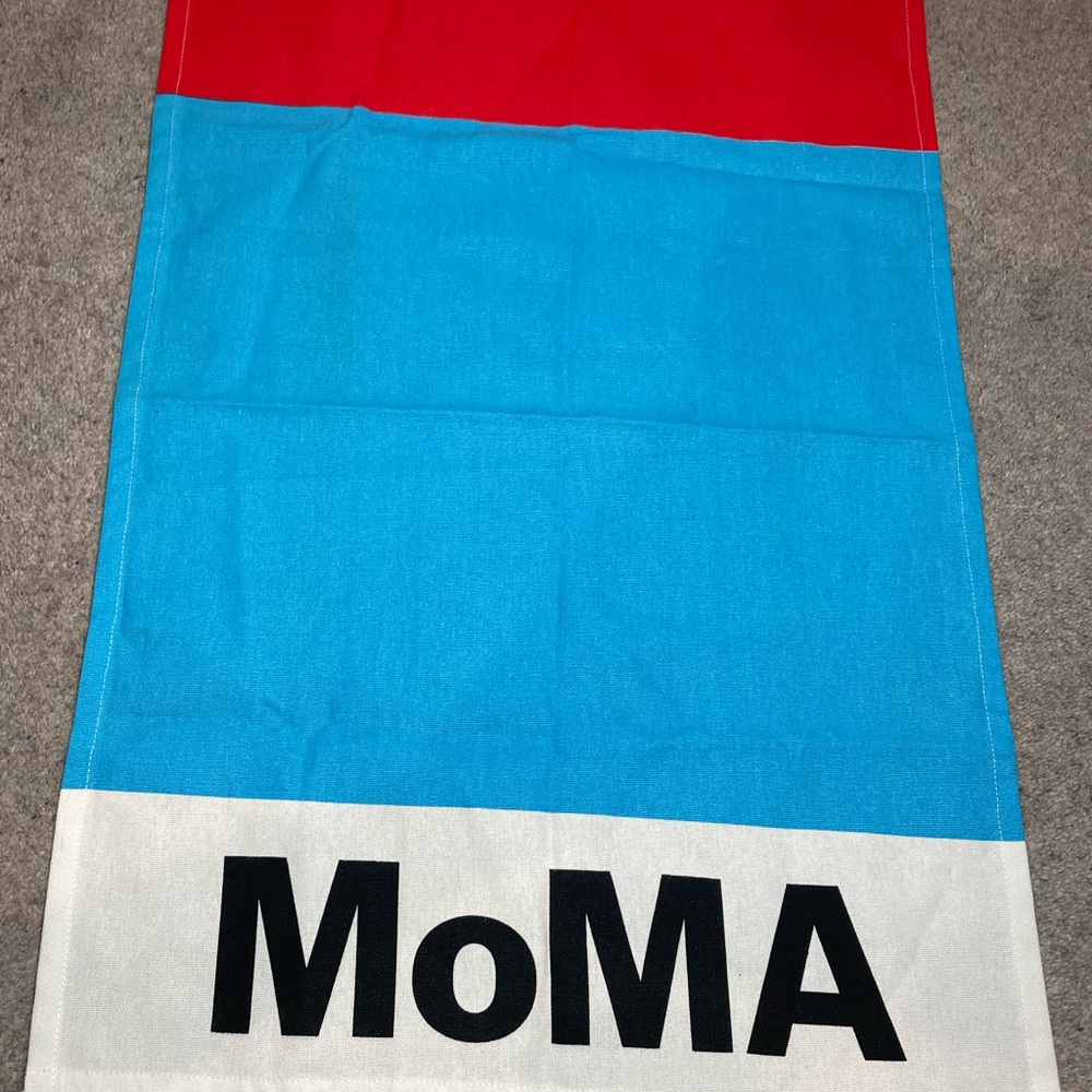 MoMA Red Trimmed Cotton Towel